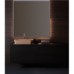 Vasque Ipalyss Nude 55x38 cm sans trop plein et sans plage de robinetterie