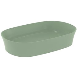 Vasque Ipalyss Sauge 60x38 cm sans trop plein et sans plage de robinetterie