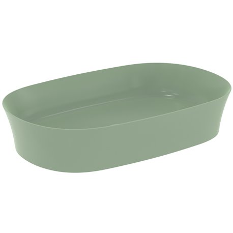 Vasque Ipalyss Sauge 60x38 cm sans trop plein et sans plage de robinetterie
