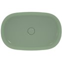 Vasque Ipalyss Sauge 60x38 cm sans trop plein et sans plage de robinetterie