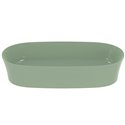 Vasque Ipalyss Sauge 60x38 cm sans trop plein et sans plage de robinetterie