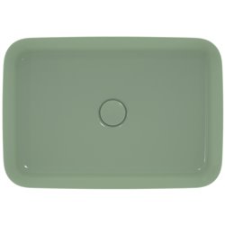 Vasque Ipalyss Sauge 55x38 cm sans trop plein et sans plage de robinetterie