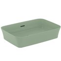 Vasque Ipalyss Sauge 55x38 cm avec trop plein et sans plage de robinetterie