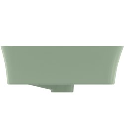 Vasque Ipalyss Sauge 55x38 cm avec trop plein et sans plage de robinetterie