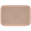 Vasque Ipalyss Nude 55x38 cm sans trop plein et sans plage de robinetterie