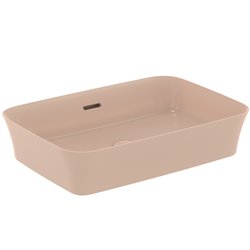 Vasque Ipalyss Nude 55x38 cm avec trop plein et sans plage de robinetterie