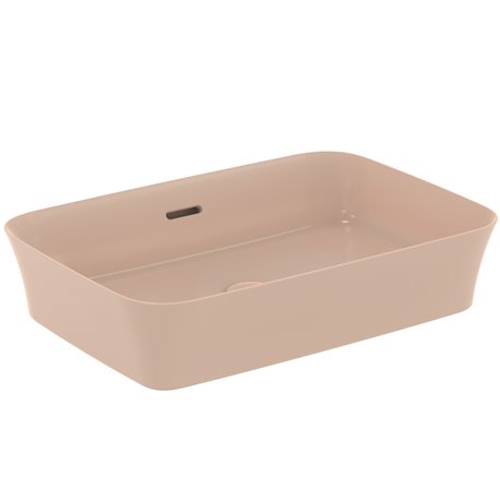 Vasque Ipalyss Nude 55x38 cm avec trop plein et sans plage de robinetterie