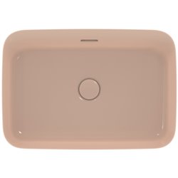 Vasque Ipalyss Nude 55x38 cm avec trop plein et sans plage de robinetterie