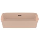 Vasque Ipalyss Nude 55x38 cm avec trop plein et sans plage de robinetterie