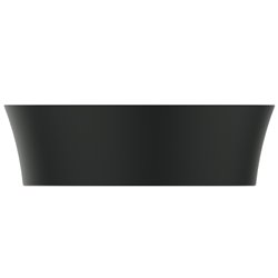 Vasque Ipalyss Noir Mat Ø40 cm sans trop plein et sans plage de robinetterie