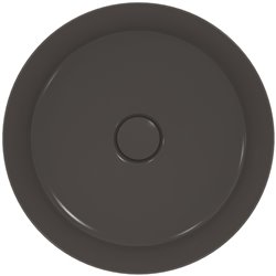 Vasque Ipalyss Gris Ardoise Ø40 cm sans trop plein et sans plage de robinetterie