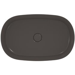 Vasque Ipalyss Gris Ardoise 60x38 cm sans trop plein et sans plage de robinetterie