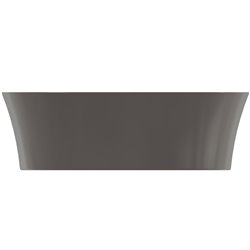 Vasque Ipalyss Gris Ardoise 60x38 cm sans trop plein et sans plage de robinetterie