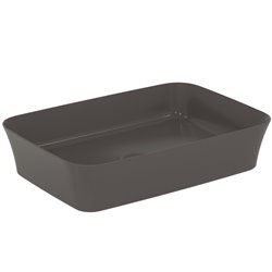 Vasque Ipalyss Gris Ardoise 55x38 cm sans trop plein et sans plage de robinetterie