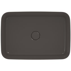 Vasque Ipalyss Gris Ardoise 55x38 cm sans trop plein et sans plage de robinetterie