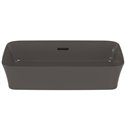 Vasque Ipalyss Gris Ardoise 55x38 cm avec trop plein et sans plage de robinetterie