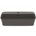 Vasque Ipalyss Gris Ardoise 55x38 cm avec trop plein et avec plage de robinetterie