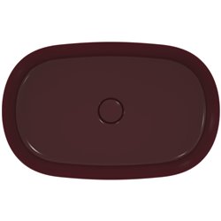 Vasque Ipalyss Grenade 60x38 cm sans trop plein et sans plage de robinetterie