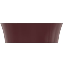 Vasque Ipalyss Grenade 60x38 cm sans trop plein et sans plage de robinetterie