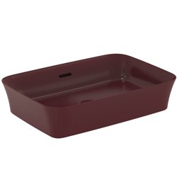 Vasque Ipalyss Grenade 55x38 cm avec trop plein et sans plage de robinetterie