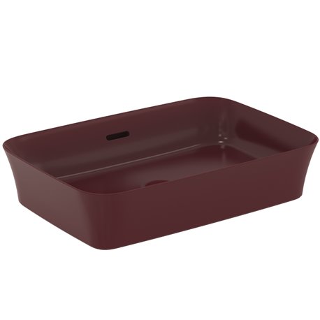 Vasque Ipalyss Grenade 55x38 cm avec trop plein et sans plage de robinetterie