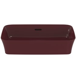 Vasque Ipalyss Grenade 55x38 cm avec trop plein et sans plage de robinetterie