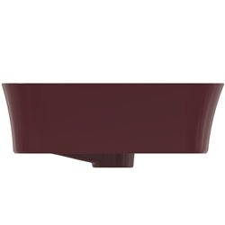 Vasque Ipalyss Grenade 55x38 cm avec trop plein et sans plage de robinetterie