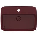 Vasque Ipalyss Grenade 55x38 cm avec trop plein et avec plage de robinetterie
