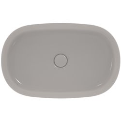 Vasque Ipalyss Ciment 60x38 cm sans trop plein et sans plage de robinetterie