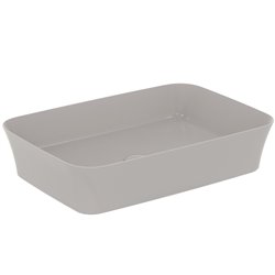Vasque Ipalyss Ciment 55x38 cm sans trop plein et sans plage de robinetterie