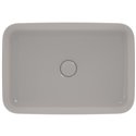 Vasque Ipalyss Ciment 55x38 cm sans trop plein et sans plage de robinetterie