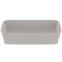 Vasque Ipalyss Ciment 55x38 cm sans trop plein et sans plage de robinetterie