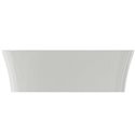 Vasque Ipalyss Blanc Brillant 60x38 cm sans trop plein et sans plage de robinetterie