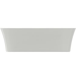 Vasque Ipalyss Blanc Brillant 55x38 cm sans trop plein et sans plage de robinetterie
