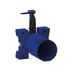 Robinet de lavabo encastrable avec Boîtier d'encastrement Brossé Sur secteur Bec L190 mm