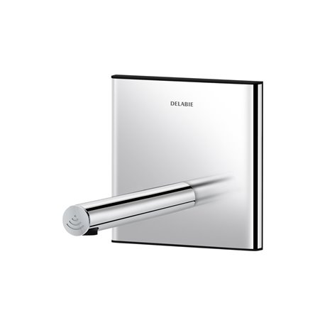 Robinet de lavabo encastrable avec Boîtier d'encastrement Poli brillant Par piles Bec L190 mm