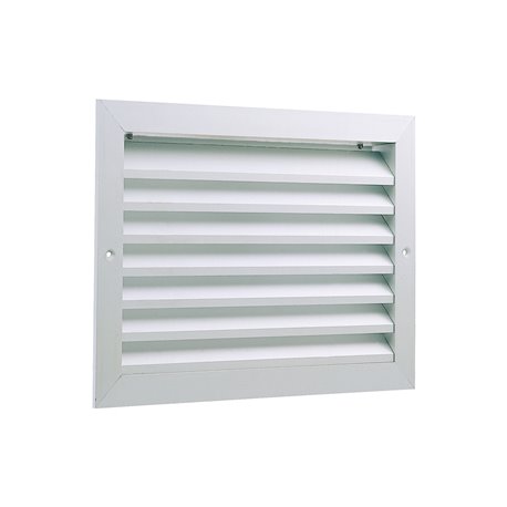 Grille extérieure aluminium GAE pas d'aillettes 25 mm 400x100 mm Grille extérieure aluminium GAE pas d'aillettes 25 mm 400x100 mm