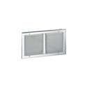 Grille extérieure aluminium GAE pas d'aillettes 10 mm 300x100 mm