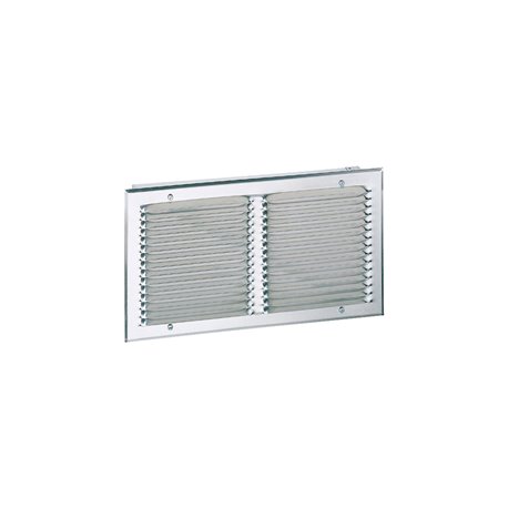 Grille extérieure aluminium GAE pas d'aillettes 10 mm 600x300 mm Grille extérieure aluminium GAE pas d'aillettes 10 mm 600x300 mm