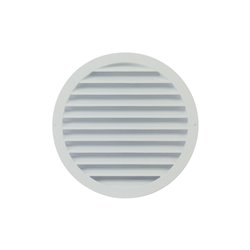 Grille extérieure aluminium circulaire GAC pas d'aillettes 20 mm Ø125 mm