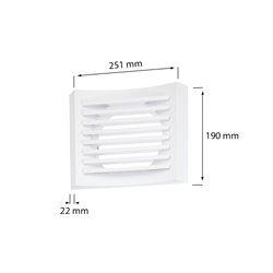 Bouche d'extraction et d'insufflation en aluminium Plafond Ø160 mm 120 - 150 m3/h