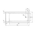 Baignoire Rectangulaire Connect Air 180x80 cm tête réversible