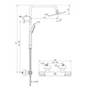 Colonne de douche Ceratherm T100 Evo thermostatique