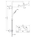 Colonne de douche Ceratherm T25 thermostatique