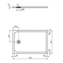 Receveur de douche Ultra Flat S rectangulaire 120x80 cm Noir Intense