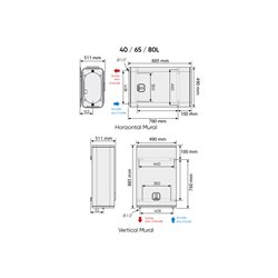 Chauffe-eau électrique Linéo Connecté 100 Litres 
