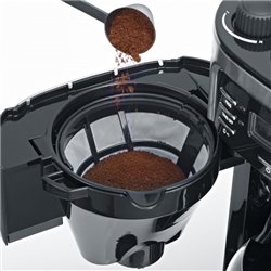 Cafetière filtre avec broyeur 4810 avec broyeur à grains noir et inox