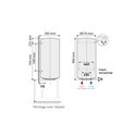 Chaufféo Plus Vertical mural compact 150L 990x585x570 mm
