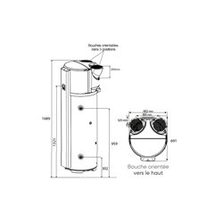 Chauffe-eau thermodynamique Calypso connecté Sur socle 200 Litres