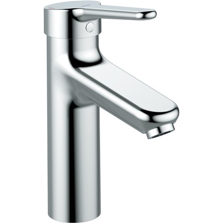 Mitigeur lavabo Okyris Pro poignée pleine, sans tirette ni vidage, hauteur sous aérateur 104 mm